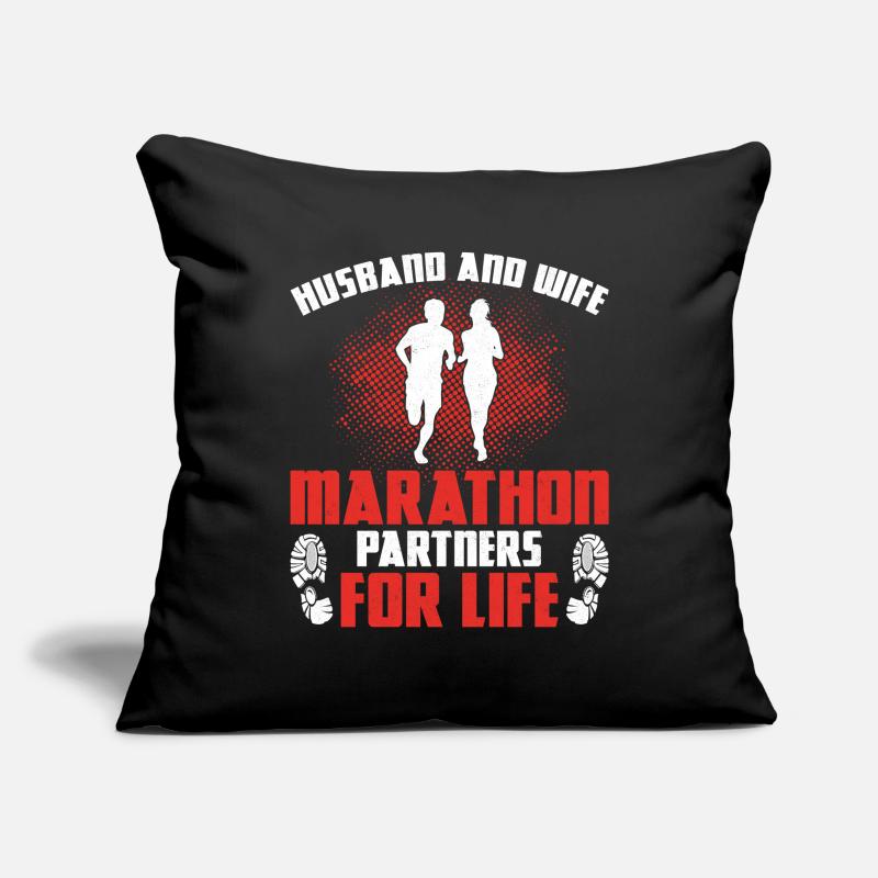 Running Runner Half Marathon Sofa pillowcase 17,3'' x 17,3'' (45 x 45 cm)