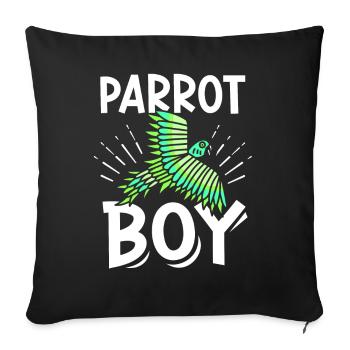 Parrot Young Parrot Young Parrots Animal Cute - Sofa pillowcase 17,3'' x 17,3'' (45 x 45 cm) - black - Front