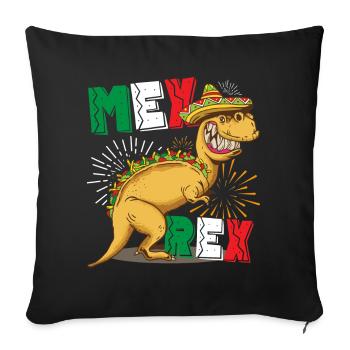 Tacosaurus Mex Rex T Rex Taco Cinco De Mayo - Sofa pillowcase 17,3'' x 17,3'' (45 x 45 cm) - black - Front