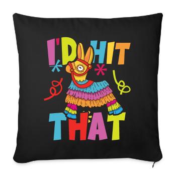 J’avais frappé cette Pinata Mexican Cinco de Mayo Party - Housse de coussin décorative 45 x 45 cm - noir - Devant