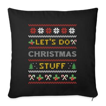 Ugly Christmas Ugly Christmas Gift - Sofa pillowcase 17,3'' x 17,3'' (45 x 45 cm) - black - Front