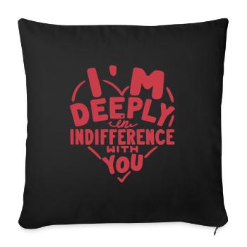 Break Up - 2 - Sofa pillowcase 17,3'' x 17,3'' (45 x 45 cm) - black - Front