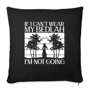 Danse du ventre Danseur du ventre Bedlah Dancer Cadeau - Housse de coussin décorative 45 x 45 cm - noir - Devant