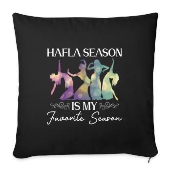 Hafla Season Belly Dancer Belly Dance Dancer - Sofa pillowcase 17,3'' x 17,3'' (45 x 45 cm) - black - Front