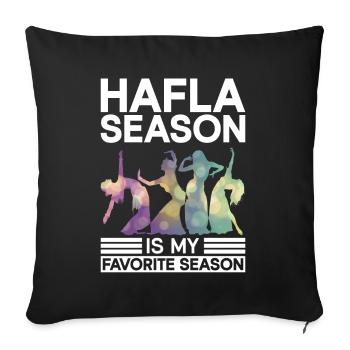 Hafla Season Belly Dancer Belly Dance Dancer - Sofa pillowcase 17,3'' x 17,3'' (45 x 45 cm) - black - Front