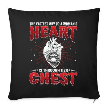Zombie Horror Horror Film Festival + Halloween - Sofa pillowcase 17,3'' x 17,3'' (45 x 45 cm) - black - Front