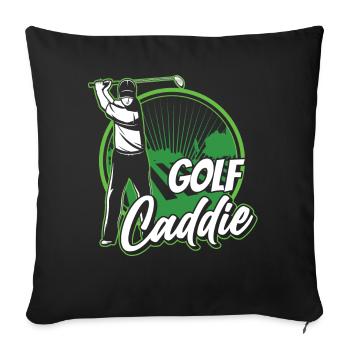 Golf Caddy Profession Golfer Golfing - Sofa pillowcase 17,3'' x 17,3'' (45 x 45 cm) - black - Front