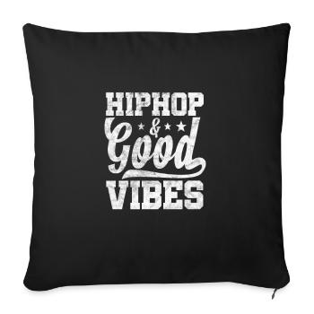 Hip Hop - Sofa pillowcase 17,3'' x 17,3'' (45 x 45 cm) - black - Front
