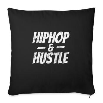 Hip Hop - Sofakissenbezug 45 x 45 cm - Schwarz - Vorne