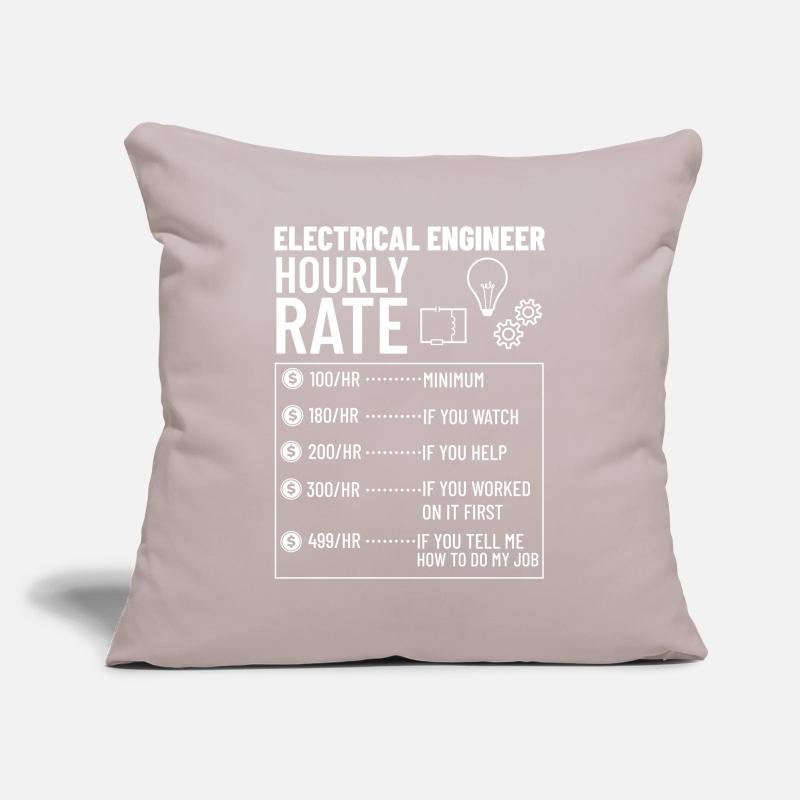 Electrical Engineering Engineer Research Development Sofa pillowcase 17,3'' x 17,3'' (45 x 45 cm)