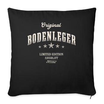 Bodenleger Limited Edition - Sofakissenbezug 45 x 45 cm - Schwarz - Vorne