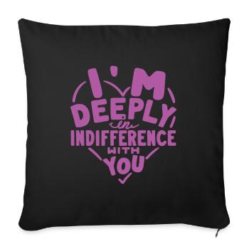Break Up - 3 - Sofa pillowcase 17,3'' x 17,3'' (45 x 45 cm) - black - Front