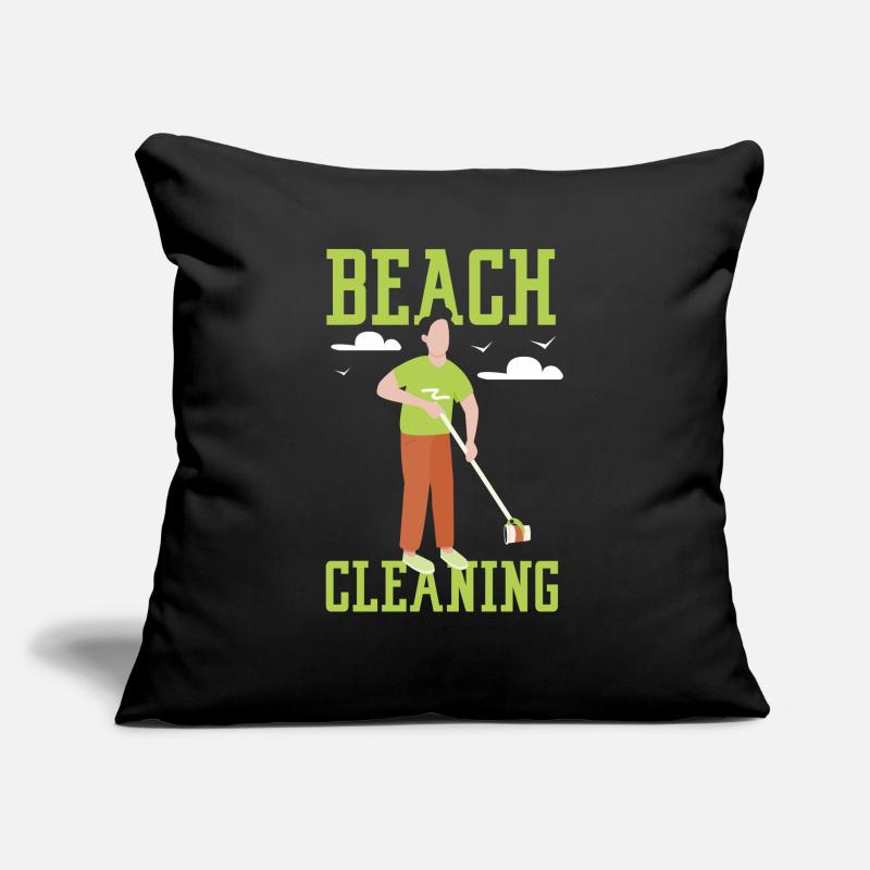 Beach Cleaning Beaches Beach Beach Clean Up Sofa pillowcase 17,3'' x 17,3'' (45 x 45 cm)