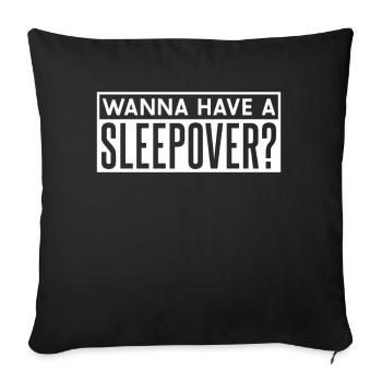 Voulez-vous passer la nuit? Où séjourner Sweet - Housse de coussin décorative 45 x 45 cm - noir - Devant