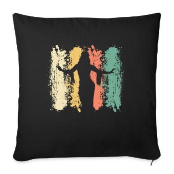 Belly Dance Belly Dancer Dancing Dancer Gift - Sofa pillowcase 17,3'' x 17,3'' (45 x 45 cm) - black - Front