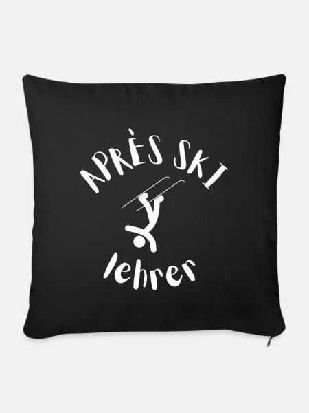 Aprés Ski - Sofakissenbezug 45 x 45 cm - Schwarz