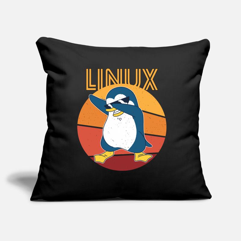 Linux Admin Cool Penguin Nerd Informatics Sofa pillowcase 17,3'' x 17,3'' (45 x 45 cm)