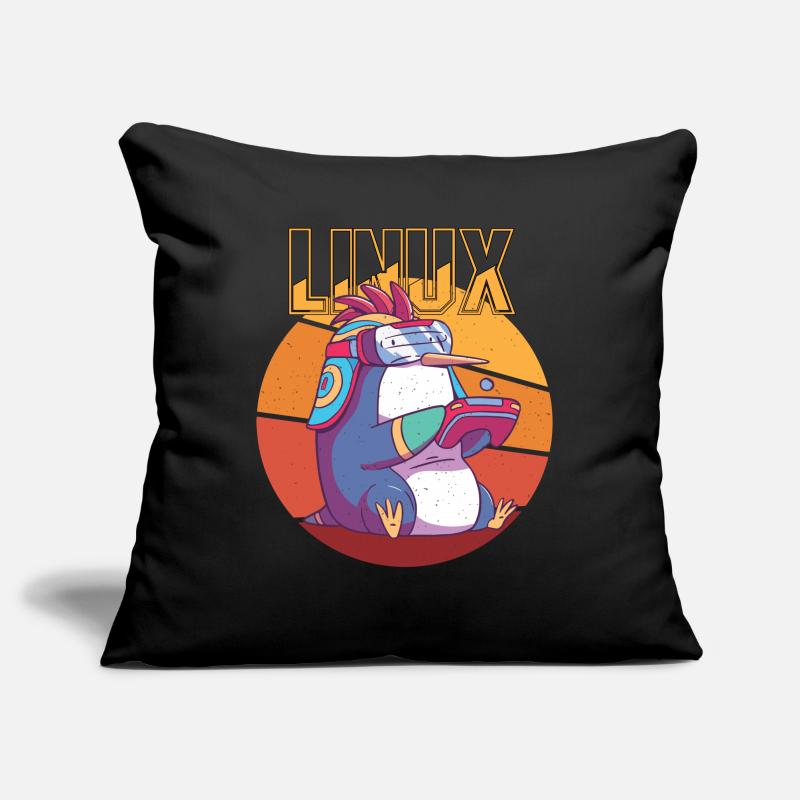 Gamer Linux Root Cool Penguin Nerd Game Programmer Sofa pillowcase 17,3'' x 17,3'' (45 x 45 cm)