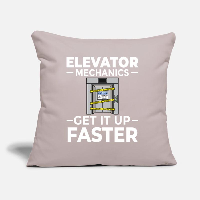 Technicien d’ascenseur Élévateur élévateur Housse de coussin décorative 45 x 45 cm