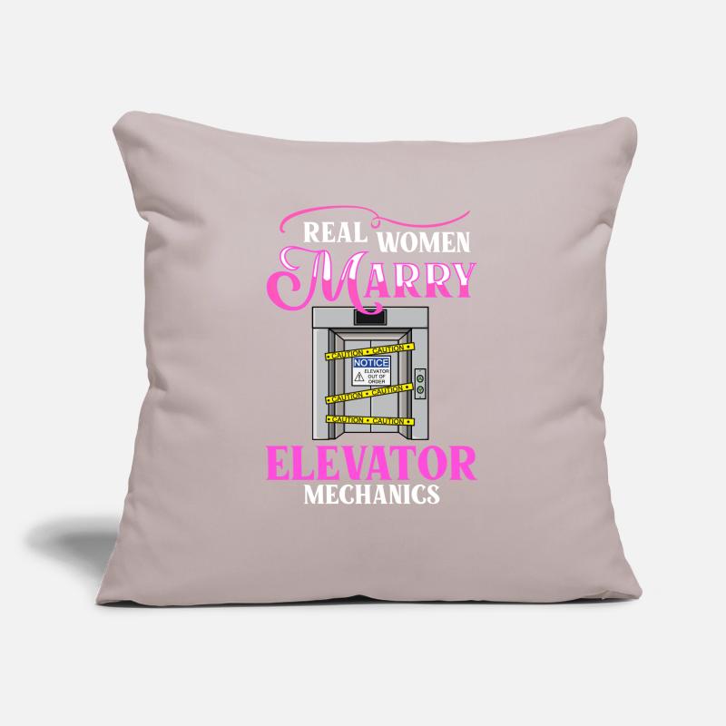 Elevator Elevator System Technician Woman Elevator Elevator Sofa pillowcase 17,3'' x 17,3'' (45 x 45 cm)