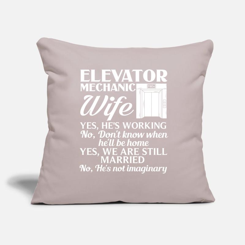 Elevator Elevator System Technician Woman Elevator Elevator Sofa pillowcase 17,3'' x 17,3'' (45 x 45 cm)