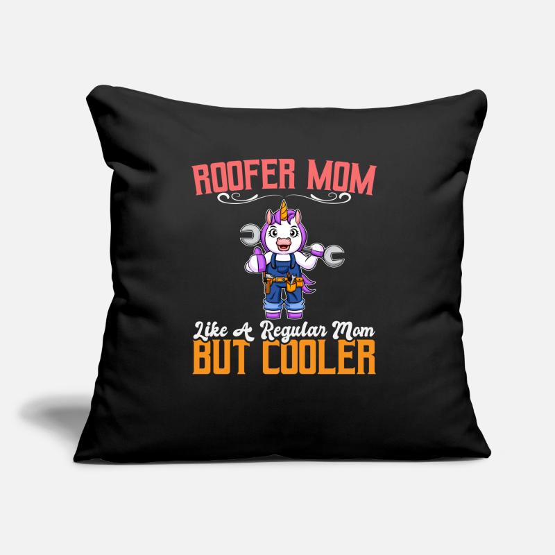 Maman couvreuse comme une maman régulière mais plus cool Housse de coussin décorative 45 x 45 cm
