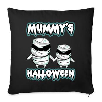 Halloween Mummy Trick Or Treat Mummy Costume de Mummy - Housse de coussin décorative 45 x 45 cm - noir - Devant