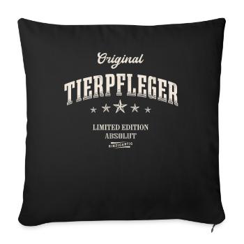 Tierpfleger Limited Edition Tierpflege - Sofakissenbezug 45 x 45 cm - Schwarz - Vorne