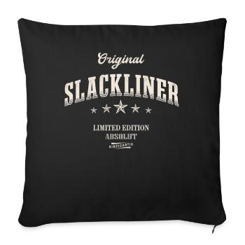 Slackliner Limited Edition Slackline - Sofakissenbezug 45 x 45 cm - Schwarz - Vorne