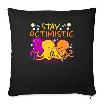 Octopus Octopus Sea Tentacle Octopus Octopus Octopus - Sofa pillowcase 17,3'' x 17,3'' (45 x 45 cm) - black - Front