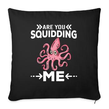 Poulpe Poulpe Tentacule de mer Poulpe Poulpe Poulpe Poulpe - Housse de coussin décorative 45 x 45 cm - noir - Devant