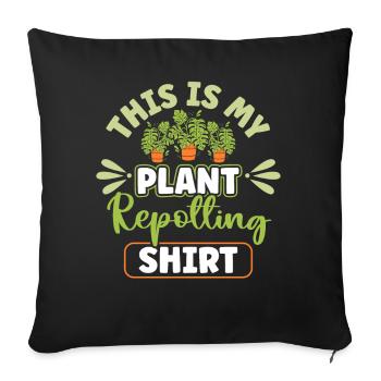 Plant Lovers Gardening Garden Gardeners - Sofa pillowcase 17,3'' x 17,3'' (45 x 45 cm) - black - Front