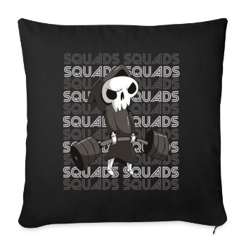 Death Squads Training Motivation Deadlift Fi - Sofa pillowcase 17,3'' x 17,3'' (45 x 45 cm) - black - Front