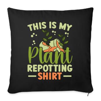 Plant Lovers Gardening Garden Gardeners - Sofa pillowcase 17,3'' x 17,3'' (45 x 45 cm) - black - Front