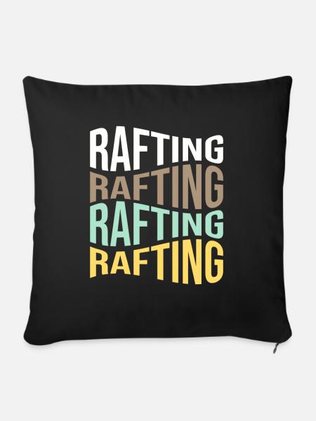 rafting - Sofakissenbezug 45 x 45 cm - Schwarz