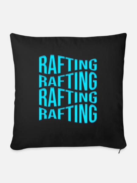 rafting - Sofakissenbezug 45 x 45 cm - Schwarz