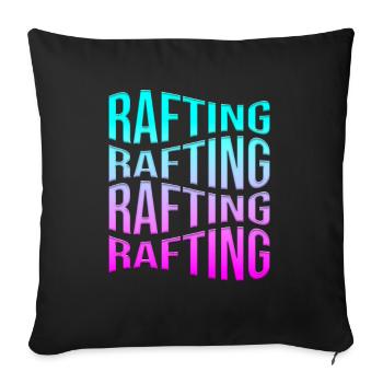 rafting - Sofakissenbezug 45 x 45 cm - Schwarz - Vorne