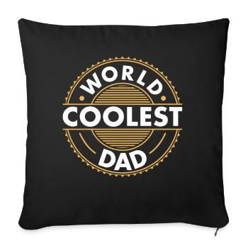 Retro Vintage Daddy 60s 70s 80s 90 Party Costume - Sofa pillowcase 17,3'' x 17,3'' (45 x 45 cm) - black - Front