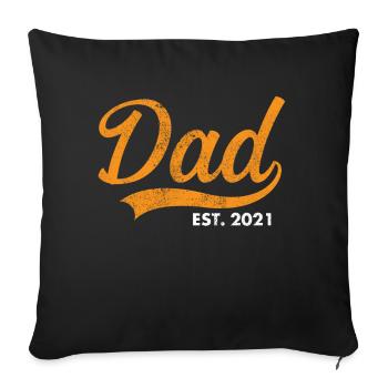 Retro Vintage Daddy 60s 70s 80s 90 Party Costume - Sofa pillowcase 17,3'' x 17,3'' (45 x 45 cm) - black - Front