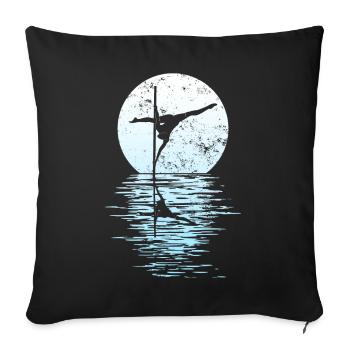 Pole Dance Dancer, Pole Dance, Pole Dancing - Sofa pillowcase 17,3'' x 17,3'' (45 x 45 cm) - black - Front