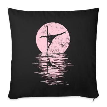 Pole Dance Dancer, Pole Dance, Pole Dancing - Sofa pillowcase 17,3'' x 17,3'' (45 x 45 cm) - black - Front