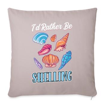 I'd rather peel - Seashell - Sofa pillowcase 17,3'' x 17,3'' (45 x 45 cm) - light taupe - Front