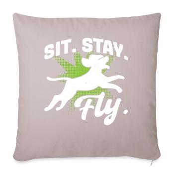Take a . Abode. Fly. - Dock diving - Sofa pillowcase 17,3'' x 17,3'' (45 x 45 cm) - light taupe - Front