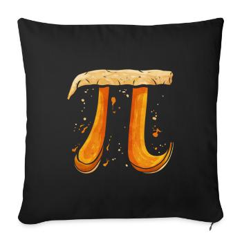 3.14 Pi Day Pumpkin Pie Thanksgiving - Sofa pillowcase 17,3'' x 17,3'' (45 x 45 cm) - black - Front