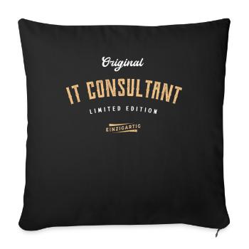 IT Consultant Limited Edition - Sofakissenbezug 45 x 45 cm - Schwarz - Vorne
