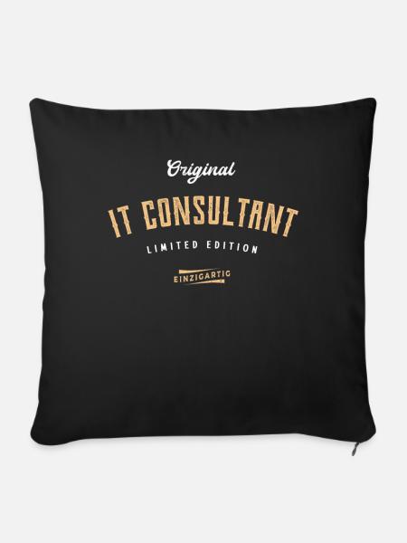 IT Consultant Limited Edition - Sofakissenbezug 45 x 45 cm - Schwarz