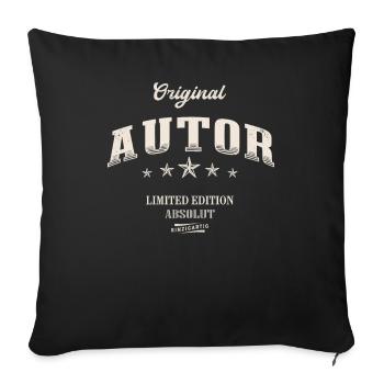 Autor Limited Edition Autoren - Sofakissenbezug 45 x 45 cm - Schwarz - Vorne