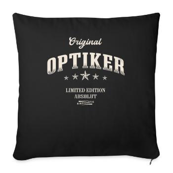 Optiker Limited Edition - Sofakissenbezug 45 x 45 cm - Schwarz - Vorne