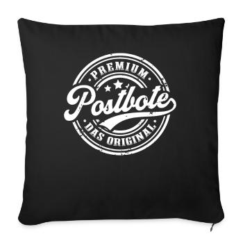 Postbote Original Paketdienst Lustiges Paketbote - Sofakissenbezug 45 x 45 cm - Schwarz - Vorne