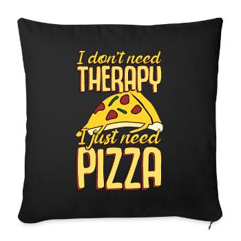 Pizza Pizza Baker funny Pizzaria - Sofa pillowcase 17,3'' x 17,3'' (45 x 45 cm) - black - Front